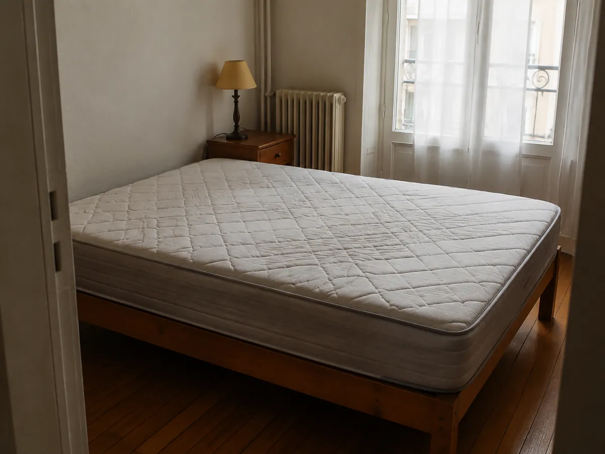 Après nettoyage : Matelas 140 cm, une face